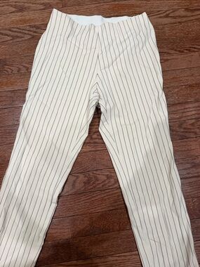 a new day White Pants with Navy Pinstripes